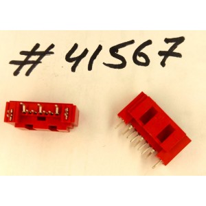 Разъём SATA CON 7P DIP SHIELD RED (Asus p/n: 12G15705007U) PINREX 770-83-07SR29