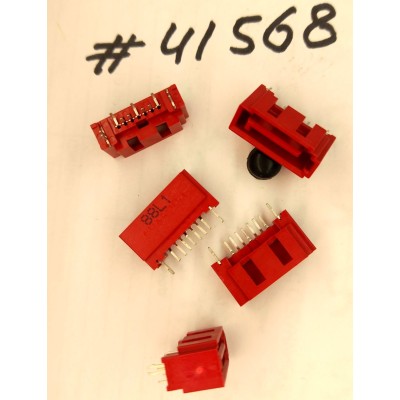 Разъём SATA CON 7P DIP,SHIELD,RED (Asus p/n: 12G150010077) FOXCONN LD1807F-S595D