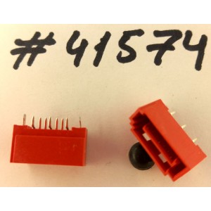 Разъём SATA CON 7P S/T DIP,SHIELD,G/F (Asus p/n: 12G15600007R) STARLINK 107023-201,RED