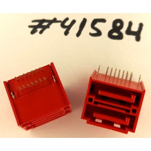 Разъём SATA CON 14P R/A SHIELD 6G RED (Asus p/n: 12G152200140) WINWIN WATLG-14A1N4GWU3