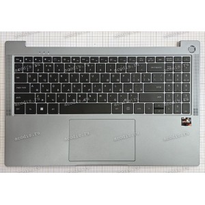 Keyboard Digma Pro Parvus M DN15R3-8CXW03 + topcase (6308E US VER:01, SP52144) (Black/Silver/Matte/RUO/LED)