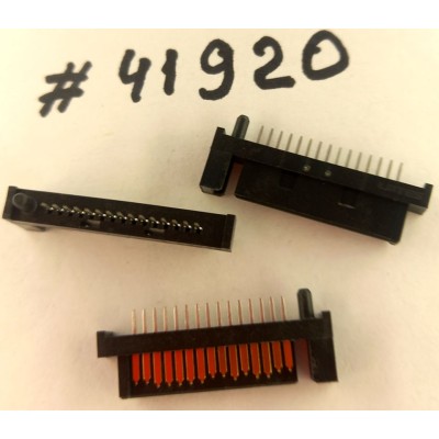 Разъём SATA CON 15P 15U BLACK S/T DIP (Asus p/n: 12015-00090400) LOTES ABA-SAT-033-K01