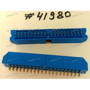 Разъём IDC IDC-40MS 2.54mm 2X20P S/T K20 BLUE (Asus p/n: 12G07150040T) PINREX 51T-80-40GU01
