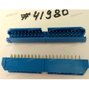 Разъём IDC IDC-40MS 2.54mm 2X20P S/T K20 BLUE (Asus p/n: 12G07150040T) PINREX 51T-80-40GU01