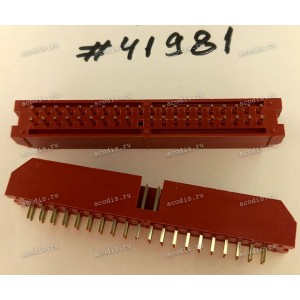 Разъём IDC IDC-40MS 2.54mm 2X20P S/T K20 RED (Asus p/n: 12G07150040U) PINREX 51T-80-40GR01