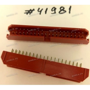 Разъём IDC IDC-40MS 2.54mm 2X20P S/T K20 RED (Asus p/n: 12G07150040U) PINREX 51T-80-40GR01