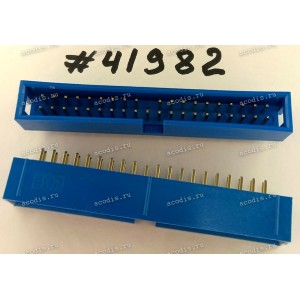 Разъём IDC IDC-40MS 2.54mm 2X20P,S/T K20 BLUE (Asus p/n: 12G07150040P) JVE 23D6960-40S10U-01G-V20-G Разъём IDC IDC-40MS 2.54mm 2X20P,S/T K20 BLUE (Asus p/n: 12G07150040P) JVE 23D6960-40S10U-01G-V20-G