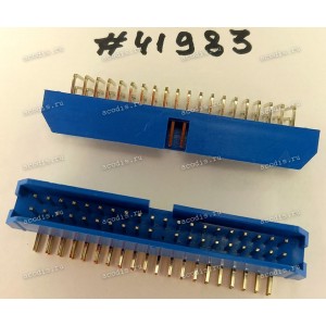 Разъём IDC IDC-40MR 2.54mm 2X20P R/A K20 BLUE (Asus p/n: 12G07110040K) PINREX 511-90-40GU01 <G>