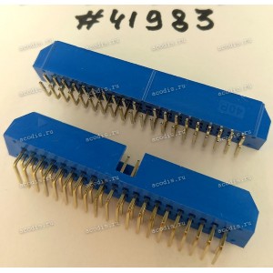 Разъём IDC IDC-40MR 2.54mm 2X20P R/A K20 BLUE (Asus p/n: 12G07110040K) PINREX 511-90-40GU01 <G>