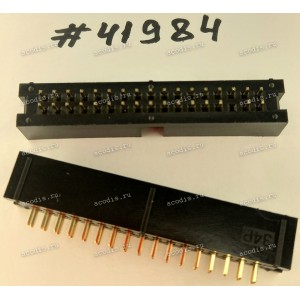 Разъём IDC IDC-34MS 2.54mm 2X17P S/T,K5 BK NY66 (Asus p/n: 12G07120034N) PINREX 510-80-34GB03