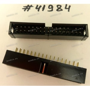 Разъём IDC IDC-34MS 2.54mm 2X17P S/T,K5 BK NY66 (Asus p/n: 12G07120034N) PINREX 510-80-34GB03