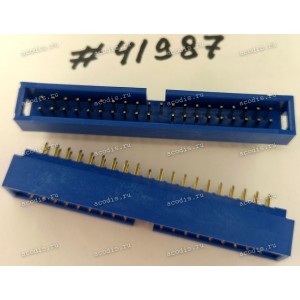 Разъём IDC IDC-40MS 2.54mm 2X20P S/T K20 BLUE (Asus p/n: 12G07120040Y) FOXCONN HL2220F-UD2