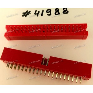 Разъём IDC IDC-40MS 2.54mm 2X20P S/T 2.54mm,K20 (Asus p/n: 12G07120040K) PINREX 510-90-40GR01,RED <G>