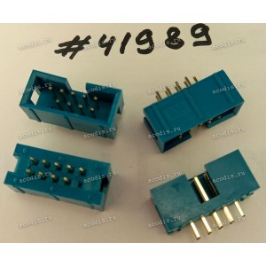Разъём IDC IDC-10MS 2.54mm 2X5P S/T K10 GREEN (Asus p/n: 12G07120010K) PINREX 510-90-10GE84 <G>
