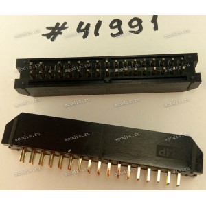 Разъём IDC IDC-34MS 2.54mm 2X17P S/T,K5,BLACK (Asus p/n: 12G07130034K) PINREX 51T-80-34GB05
