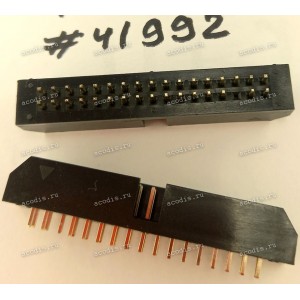 Разъём IDC IDC-34MS 2.54mm 2X17P S/T,K5,BLACK (Asus p/n: 12G07130034M) CS JS-2546-2X17N05G(BK)