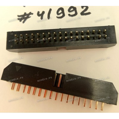 Разъём IDC IDC-34MS 2.54mm 2X17P S/T,K5,BLACK (Asus p/n: 12G07130034M) CS JS-2546-2X17N05G(BK)