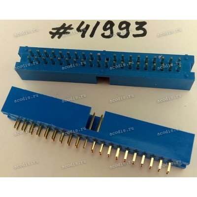 Разъём IDC IDC-40MS 2.54mm 2X20P S/T K20 BLUE (Asus p/n: 12G07130040N) PINREX 510-80-40GU01,NY66
