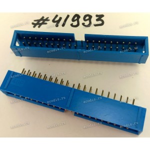 Разъём IDC IDC-40MS 2.54mm 2X20P S/T K20 BLUE (Asus p/n: 12G07130040N) PINREX 510-80-40GU01,NY66