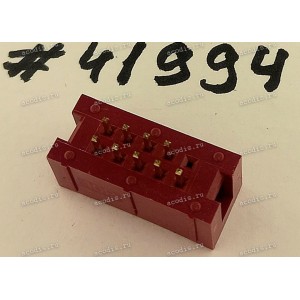 Разъём IDC IDC-10MS 2.54mm 2X5P S/T 2.54 K9 RED (Asus p/n: 12G07130010D) PINREX 510-80-10GR02
