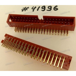 Разъём IDC IDC-40MR 2.54mm 2X20P R/A K20 RED (Asus p/n: 12G07140040R) PINREX 511-90-40GR11
