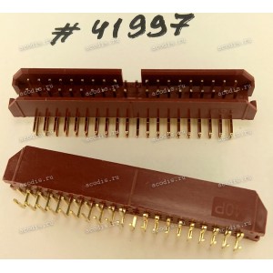 Разъём IDC IDC-40MR 2.54mm 2X20P R/A K20 RED (Asus p/n: 12G07140040M) JVE 23D6960-40D15R-01G-V20-01G
