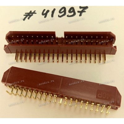 Разъём IDC IDC-40MR 2.54mm 2X20P R/A K20 RED (Asus p/n: 12G07140040M) JVE 23D6960-40D15R-01G-V20-01G