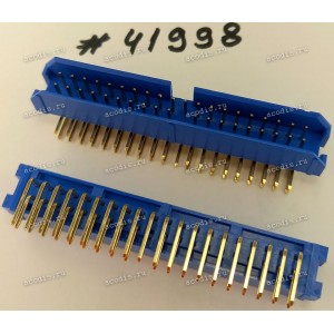 Разъём IDC IDC-40MR 2.54mm 2X20pin R/A K20 D-BLUE (Asus p/n: 12G07140040Y) FOXCONN HL81201-1DD2-4F
