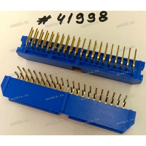 Разъём IDC IDC-40MR 2.54mm 2X20pin R/A K20 D-BLUE (Asus p/n: 12G07140040Y) FOXCONN HL81201-1DD2-4F