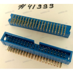 Разъём IDC IDC-40MR 2.54mm 2X20P R/A K20 BLUE (Asus p/n: 12G07140040T) PINREX 511-90-40GU11