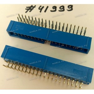 Разъём IDC IDC-40MR 2.54mm 2X20P R/A K20 BLUE (Asus p/n: 12G07140040T) PINREX 511-90-40GU11