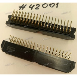 Разъём IDC IDC-40MR 2.54mm 2X20P R/A K20 BLACK (Asus p/n: 12G07140040D) PINREX 51L-80-40GB01