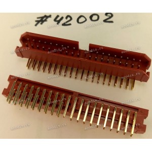 Разъём IDC IDC-40MR 2.54mm 2X20P R/A K20 RED (Asus p/n: 12G07140040Q) PINREX 51L-80-40GR11