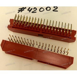 Разъём IDC IDC-40MR 2.54mm 2X20P R/A K20 RED (Asus p/n: 12G07140040Q) PINREX 51L-80-40GR11