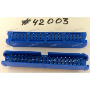 Разъём IDC IDC-40MS 2.54mm 2X20P S/T K20 D-BLUE (Asus p/n: 12G071600408) FOXCONN HL80201-1DD2-4F
