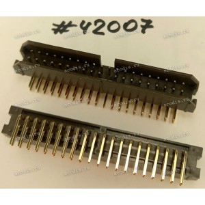 Разъём IDC IDC-40MR 2.54mm 2*20P R/A K20 BROWN (Asus p/n: 12G071700404) PINREX 51L-80-40GF03