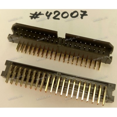 Разъём IDC IDC-40MR 2.54mm 2*20P R/A K20 BROWN (Asus p/n: 12G071700404) PINREX 51L-80-40GF03