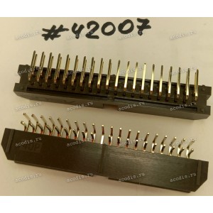 Разъём IDC IDC-40MR 2.54mm 2*20P R/A K20 BROWN (Asus p/n: 12G071700404) PINREX 51L-80-40GF03