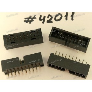Разъём IDC IDC-20MS 2.54mm 2X10P G/F 2.0 K20 CHL/U (Asus p/n: 12007-00014800) PINREX 52X-40-20GG17