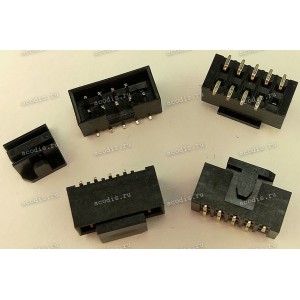 Разъём IDC IDC-10MS 2.54mm 2X5P G/F2.0K10BLK/C S/T (Asus p/n: 12007-00021800) PINREX 52C-90-10GBEA