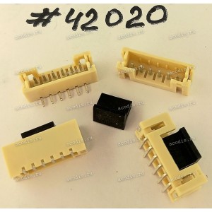 Разъём IDC IDC-6MR 2.0mm 6P 2.0 NATURAL S/T SMT (Asus p/n: 12008-00070900) XINYA S2013-06SWA-R