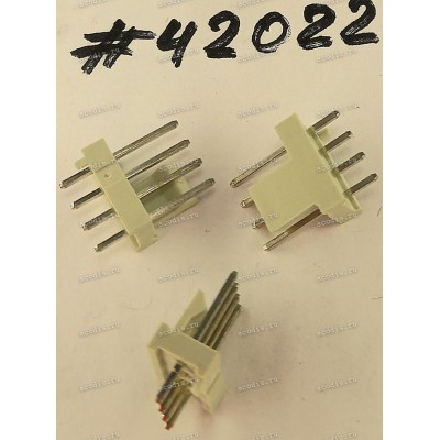 Разъём IDC IDC-4MS 2.54mm 4P S/T 2.54MM L-GRAY (Asus p/n: 12G08000504V) PINREX 744-81-04TG20