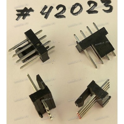 Разъём IDC IDC-4MS 2.54mm 4P 2.54MM W/P CHL S/T (Asus p/n: 12008-00011600) PINREX 744-81-04TG1B