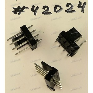 Разъём IDC IDC-4MS 2.54mm 4P 2.54 W/P BLK/C S/T (Asus p/n: 12008-00013800) PINREX 744-81-04TB1B