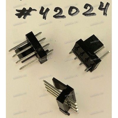 Разъём IDC IDC-4MS 2.54mm 4P 2.54 W/P BLK/C S/T (Asus p/n: 12008-00013800) PINREX 744-81-04TB1B