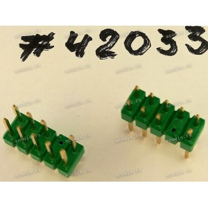 Разъём IDC IDC-10MS 2.54mm 2X5P 2.54mm S/T K8,GREE (Asus p/n: 12G06105010V) FOXCONN HC11051-GD5 <G>
