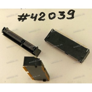 Разъём M2 NGFF KEY-E 75P G/F 4H BLK SMT (Asus p/n: 12003-00079600) FOXCONN AS0BC21-S40BE-7H