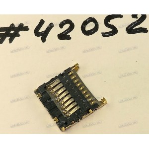 Разъём MICRO SD SOCKET 9P 1.3H R/A STD PUSH-PULL (Asus p/n: 12023-00018700) AMCO 251-200901-055