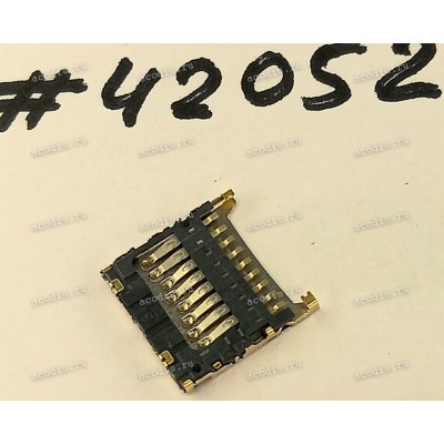 Разъём MICRO SD SOCKET 9P 1.3H R/A STD PUSH-PULL (Asus p/n: 12023-00018700) AMCO 251-200901-055
