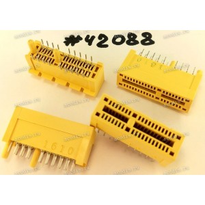 Разъём SLOT PCIE X1 36P G/F C-S DIP (Asus p/n: 12003-00081400) LOTES AAA-PCI-156-K93